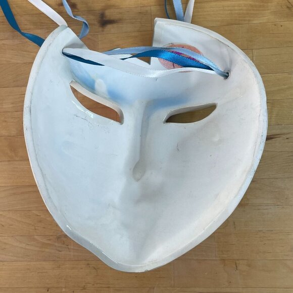 Vintage 80s Ceramic Mask Geometric Post Modern Celebrations Boston Gift Shop - Picture 6 of 9